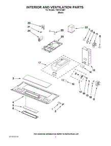 03 - Interior And Ventilation Parts parts for Estate Microwave TMH16XSB7 from AppliancePartsPros.com