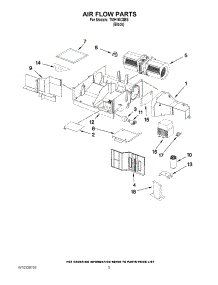 04 - Air Flow Parts parts for Estate Microwave TMH16XSB8 from AppliancePartsPros.com