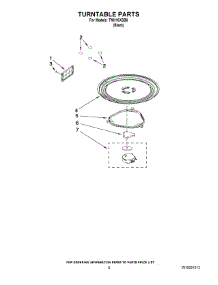 05 - Turntable Parts parts for Estate Microwave TMH16XSB6 from AppliancePartsPros.com
