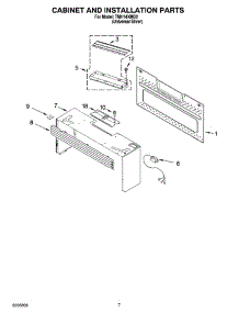 06 - Cabinet And Installation Parts parts for Estate Microwave TMH14XMD2 from AppliancePartsPros.com