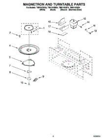 05 - Magnetron And Turntable Parts parts for Estate Microwave TMH14XMQ4 from AppliancePartsPros.com