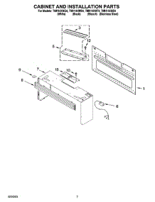 06 - Cabinet And Installation Parts parts for Estate Microwave TMH14XMQ4 from AppliancePartsPros.com