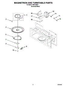 05 - Magnetron And Turntable Parts parts for Estate Microwave TMH14XMD1 from AppliancePartsPros.com