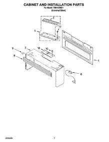 06 - Cabinet And Installation Parts parts for Estate Microwave TMH14XMD1 from AppliancePartsPros.com