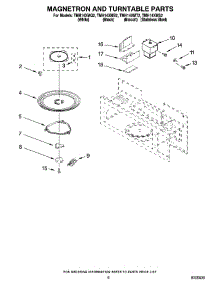 05 - Magnetron And Turntable Parts parts for Estate Microwave TMH14XMB2 from AppliancePartsPros.com