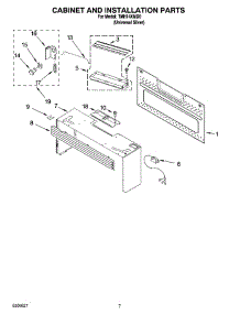 06 - Cabinet And Installation Parts parts for Estate Microwave TMH14XMD0 from AppliancePartsPros.com