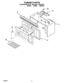 03 - Cabinet Parts parts for Estate Microwave TMH14XLQ1 from AppliancePartsPros.com