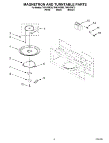 05 - Magnetron And Turntable Parts parts for Estate Microwave THM14XMT0 from AppliancePartsPros.com