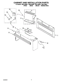 06 - Cabinet And Installation Parts parts for Estate Microwave TMH14XMB1 from AppliancePartsPros.com