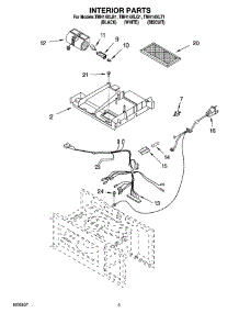 05 - Interior Parts parts for Estate Microwave TMH14XLB1 from AppliancePartsPros.com