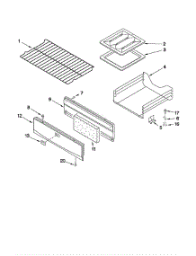 Oven & Broiler parts for Estate Range AGR3300XDW0 from AppliancePartsPros.com