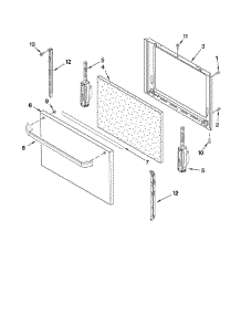 Door parts for Estate Range AGR3300XDW0 from AppliancePartsPros.com