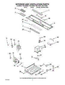 03 - Interior And Ventilation Parts parts for Estate Microwave TMH14XMQ0 from AppliancePartsPros.com