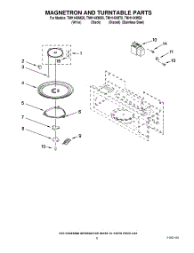 05 - Magnetron And Turntable Parts parts for Estate Microwave TMH14XMQ0 from AppliancePartsPros.com