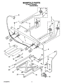 03 - Manifold Parts parts for Estate Range TGS326VD1 from AppliancePartsPros.com