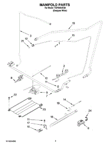 03 - Manifold Parts parts for Estate Range TGP200VDQ0 from AppliancePartsPros.com