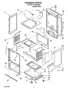 04 - Chassis Parts parts for Estate Range TGP200VDQ0 from AppliancePartsPros.com