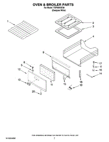 05 - Oven & Broiler Parts parts for Estate Range TGP200VDQ0 from AppliancePartsPros.com