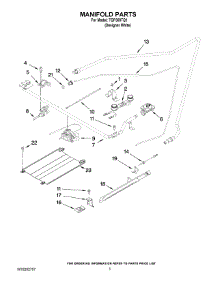 03 - Manifold Parts parts for Estate Range TGP300TQ1 from AppliancePartsPros.com