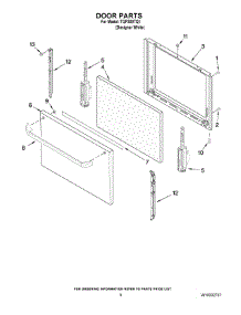 06 - Door Parts parts for Estate Range TGP300TQ1 from AppliancePartsPros.com