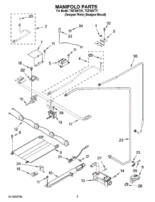 03 - Manifold Parts parts for Estate Range TGP305TT1 from AppliancePartsPros.com