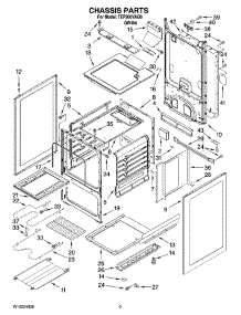 03 - Chassis Parts parts for Estate Range TEP200VAQ0 from AppliancePartsPros.com
