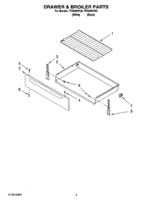 04 - Drawer & Broiler Parts parts for Estate Range TES355VQ0 from AppliancePartsPros.com