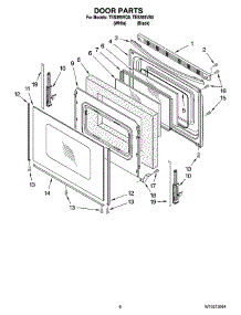 05 - Door Parts, Optional Parts parts for Estate Range TES355VQ0 from AppliancePartsPros.com