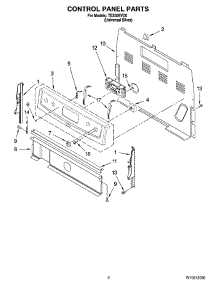 02 - Control Panel Parts parts for Estate Range TES326VD0 from AppliancePartsPros.com
