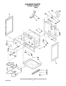 03 - Chassis Parts parts for Estate Range TEP340VQ0 from AppliancePartsPros.com