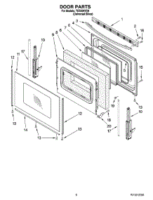 05 - Door Parts, Optional Parts (Not Included) parts for Estate Range TES326VD0 from AppliancePartsPros.com