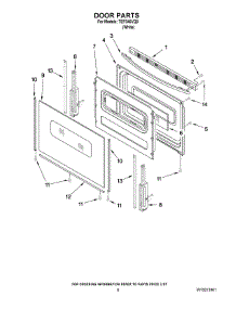 05 - Door Parts parts for Estate Range TEP340VQ0 from AppliancePartsPros.com