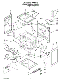 03 - Chassis Parts parts for Estate Range TES325VT0 from AppliancePartsPros.com