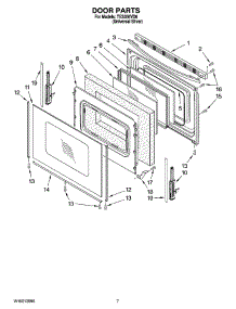 05 - Door Parts, Optional Parts parts for Estate Range TES356VD0 from AppliancePartsPros.com
