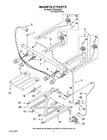 03 - Manifold Parts parts for Estate Range TGS326VD0 from AppliancePartsPros.com