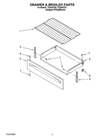 04 - Drawer & Broiler Parts parts for Estate Range TES325VQ0 from AppliancePartsPros.com