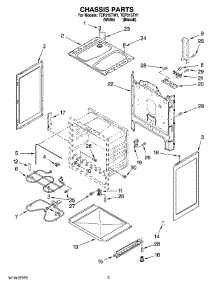 03 - Chassis Parts parts for Estate Range TEP315TV1 from AppliancePartsPros.com