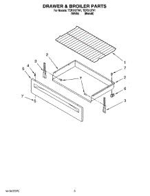 04 - Drawer & Broiler Parts parts for Estate Range TEP315TV1 from AppliancePartsPros.com