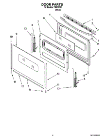 05 - Door Parts, Optional Parts parts for Estate Range TME30101 from AppliancePartsPros.com