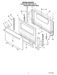 06 - Door Parts, Optional Parts parts for Estate Range TGP314TT0 from AppliancePartsPros.com