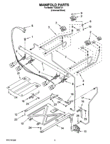 03 - Manifold Parts parts for Estate Range TGS326TD1 from AppliancePartsPros.com