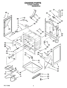03 - Chassis Parts parts for Estate Range TES356TD1 from AppliancePartsPros.com