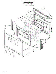 04 - Door Parts parts for Estate Range TES356TD1 from AppliancePartsPros.com