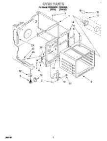 05 - Oven parts for Estate Range FES350BL1 from AppliancePartsPros.com