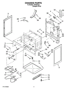 03 - Chassis Parts parts for Estate Range TEP340TQ1 from AppliancePartsPros.com