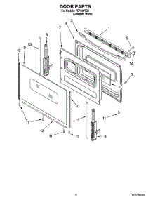 05 - Door Parts, Optional Parts (Not Included) parts for Estate Range TEP340TQ1 from AppliancePartsPros.com