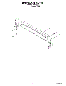 02 - Backguard Parts parts for Estate Range TGP300TQ0 from AppliancePartsPros.com