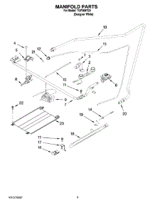03 - Manifold Parts parts for Estate Range TGP300TQ0 from AppliancePartsPros.com