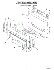 02 - Control Panel Parts parts for Estate Range TGS325MT6 from AppliancePartsPros.com
