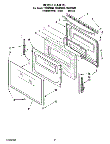 05 - Door Parts parts for Estate Range TGS325MT6 from AppliancePartsPros.com